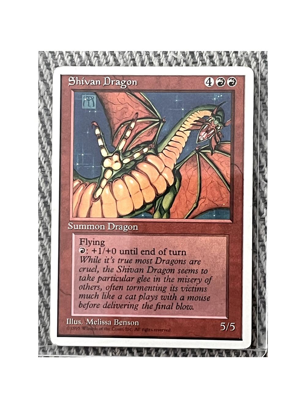 Shivan Dragon – 1995 4th Edition – Magic: The Gathering